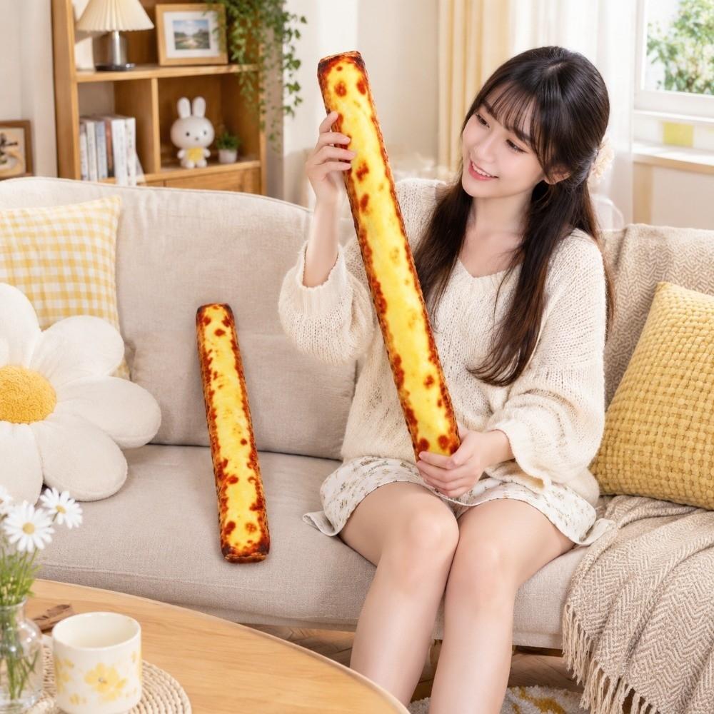 Creative Bread Plush Toy Soft Cake Plush Doll Kids Toy Long Egg Tarts Plush Doll Home Decor