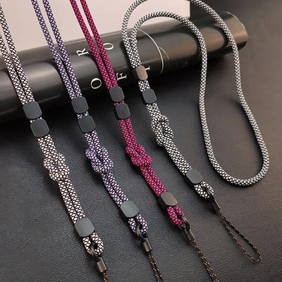 Lange Hals-Hängekette Handgewebtes Handy-Lanyard Stark und Längenverstellbar Dual-Use-Lanyard Handy Anti-Verlust-Anhänger