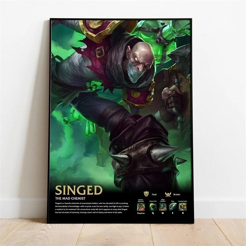 Popular Online Game League of Legends Character The Starchild Soraka Quality Canva Painting Wall Art Poster Aesthetic Room Decor