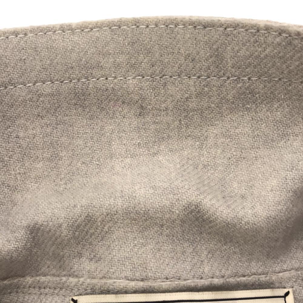Nina Ricci Wool Blend Stainless Collar Coat 36 Light Gray Long Women Used