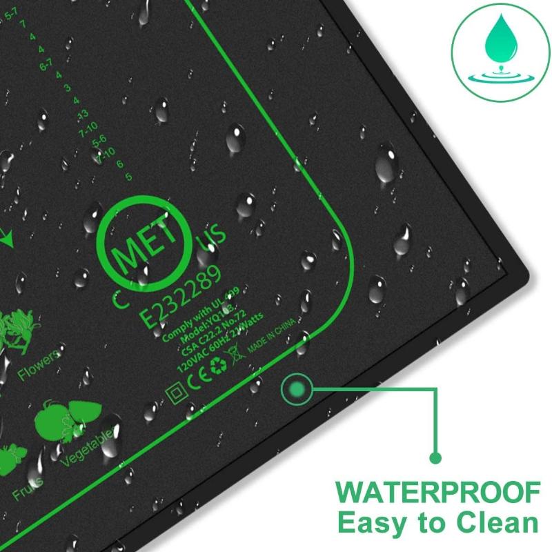 2 Pack 21W Seedling Heat Mat for Seed Starting,10" x 20.75" Waterproof Heating Pad for Indoor Plants Germination