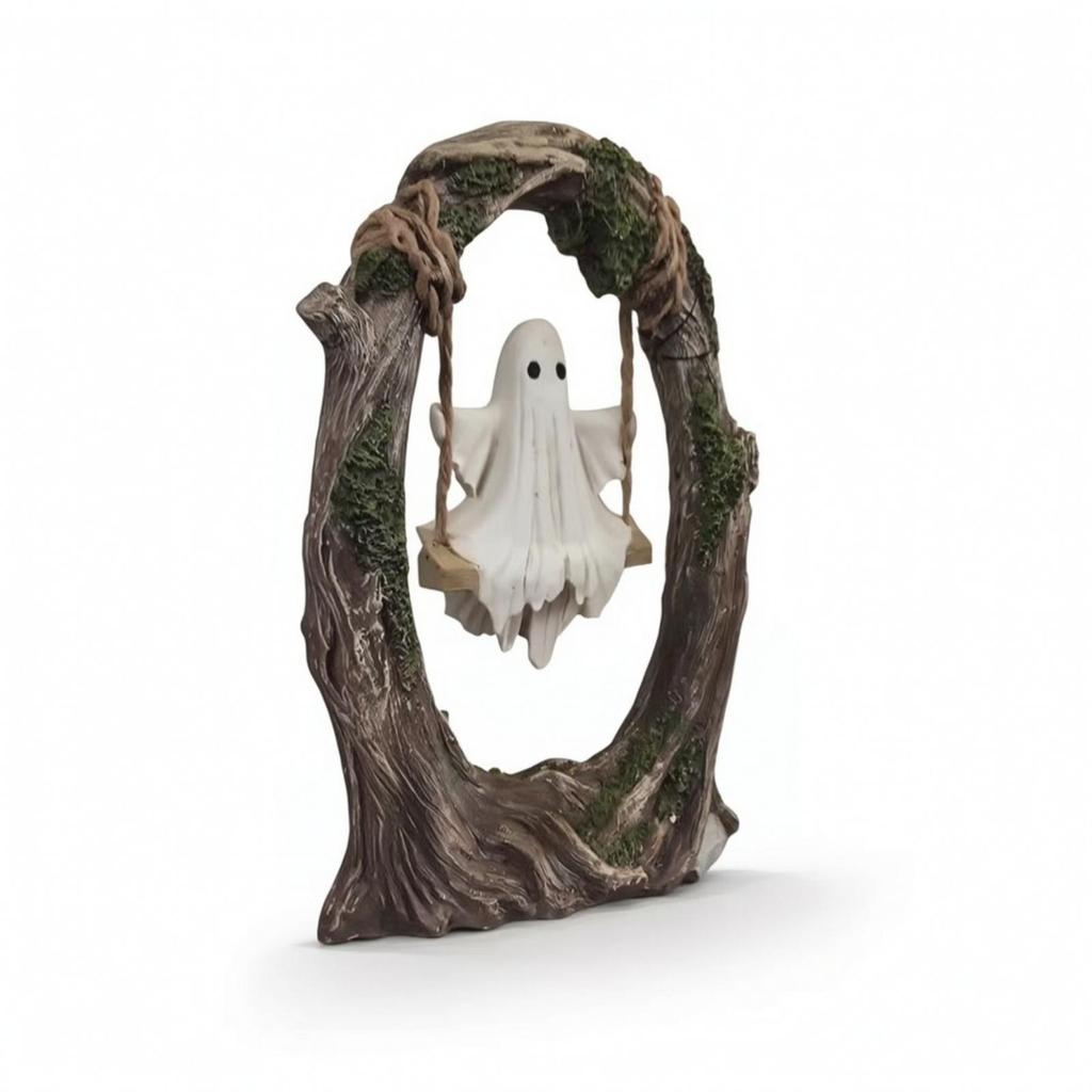 Specter On a Tree Swing Spooky Decor Rustic for Decorators