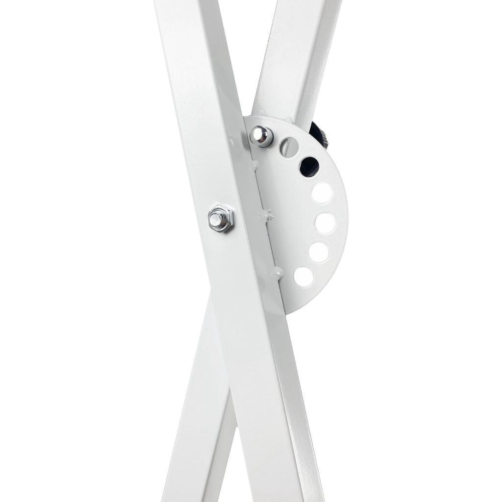 Detachable Double X-Type Keyboard Stand with White Finish