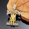 Krähe Ornamente Europäisch Amerikanisch Death Row Records Edelstahl Gefangenen Anhänger Halskette