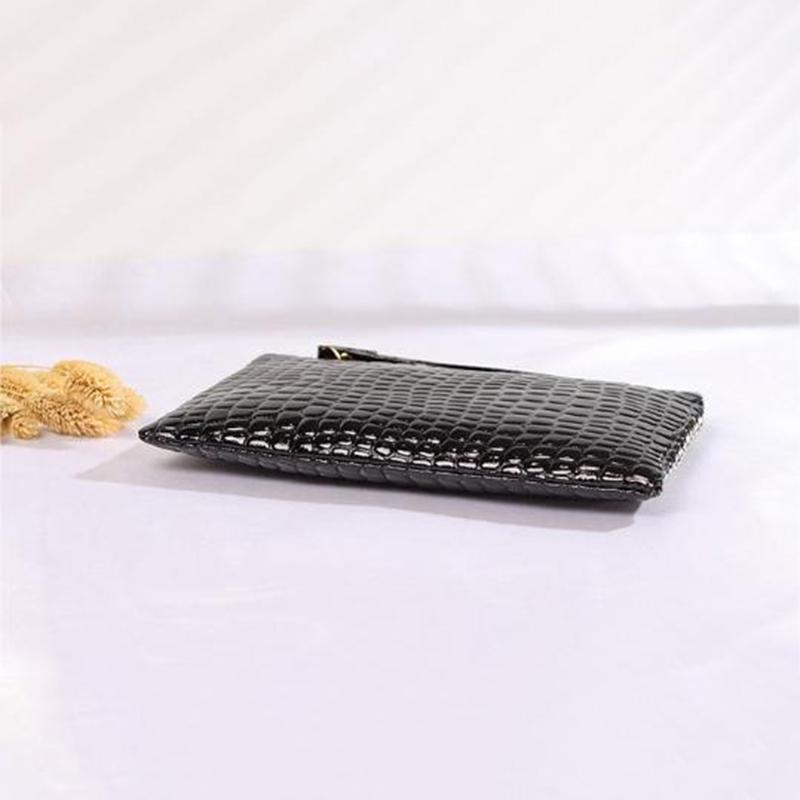 Fashion Solid Color Pu Leather Clutch Bag Korean Mobile Phone Bag Coin Purse
