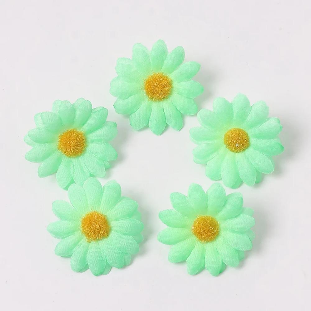 10/50/100PCS Mini Daisy Decorative Artificial Silk Flowers Party Wedding Decoration Home Decor Accessories  Without Stem