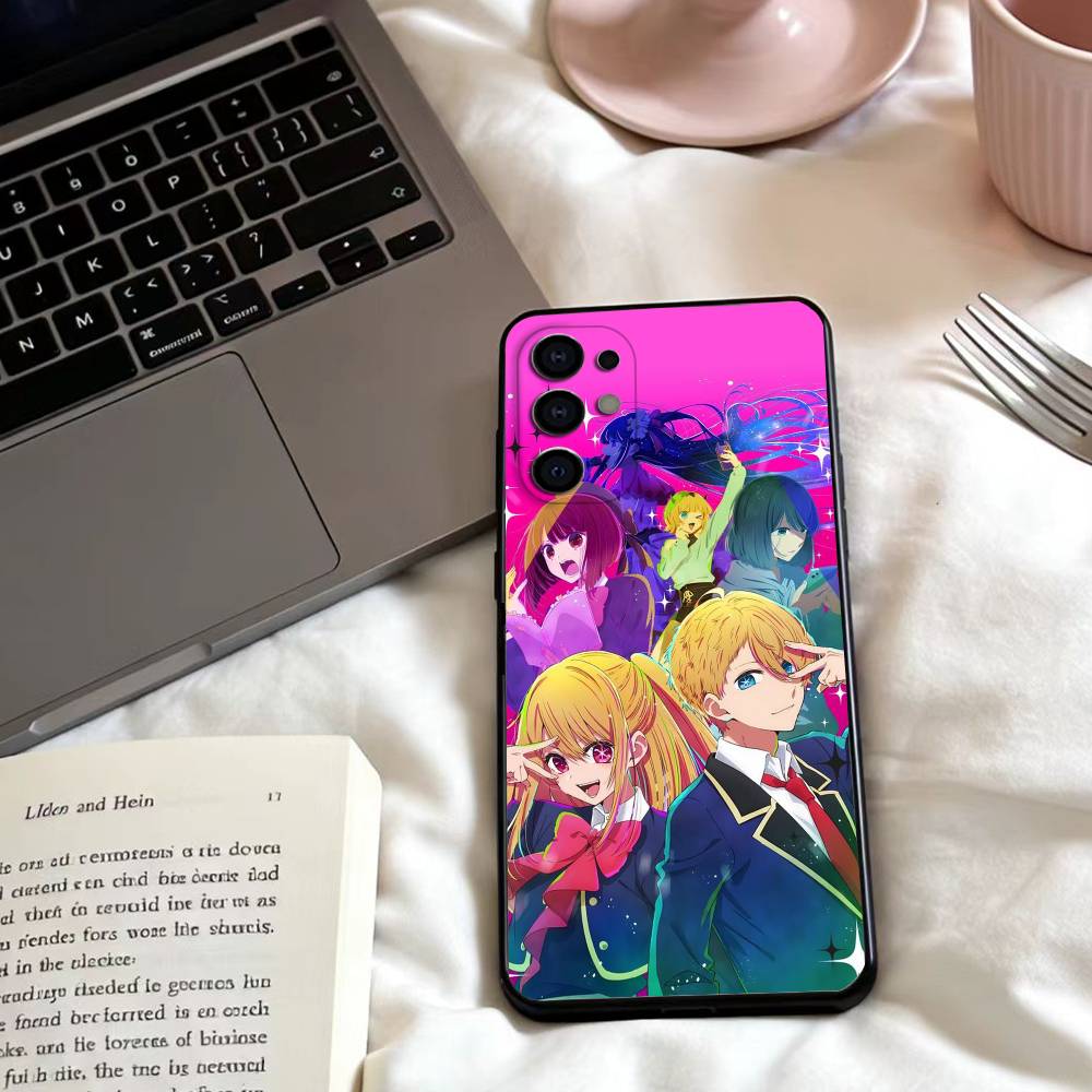 Anime O-Oshi no ko  Phone Case For Samsung S25,24,23,22,30,21,10,9,Ultra,Plus,Lite,FE,4,5 G Soft Black Case