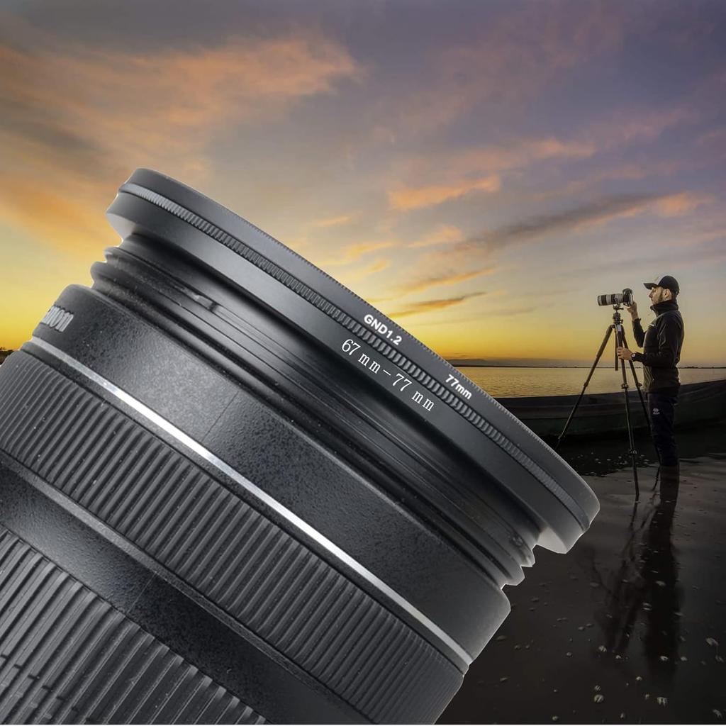 49mm To 58mm Step-Up Ring Filter Adapter for All Brands UV ND CPL Metal Ring Step-Up Rings Adapter Filter (49mm-58mm)