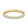 Mondstein Eternity Band Ring - 925 Sterlingsilber Gold Vermeil