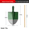 Manganese Steel Gardening Shovel - Heavy-Duty Iron Square/Pointed Head for Planting & Digging