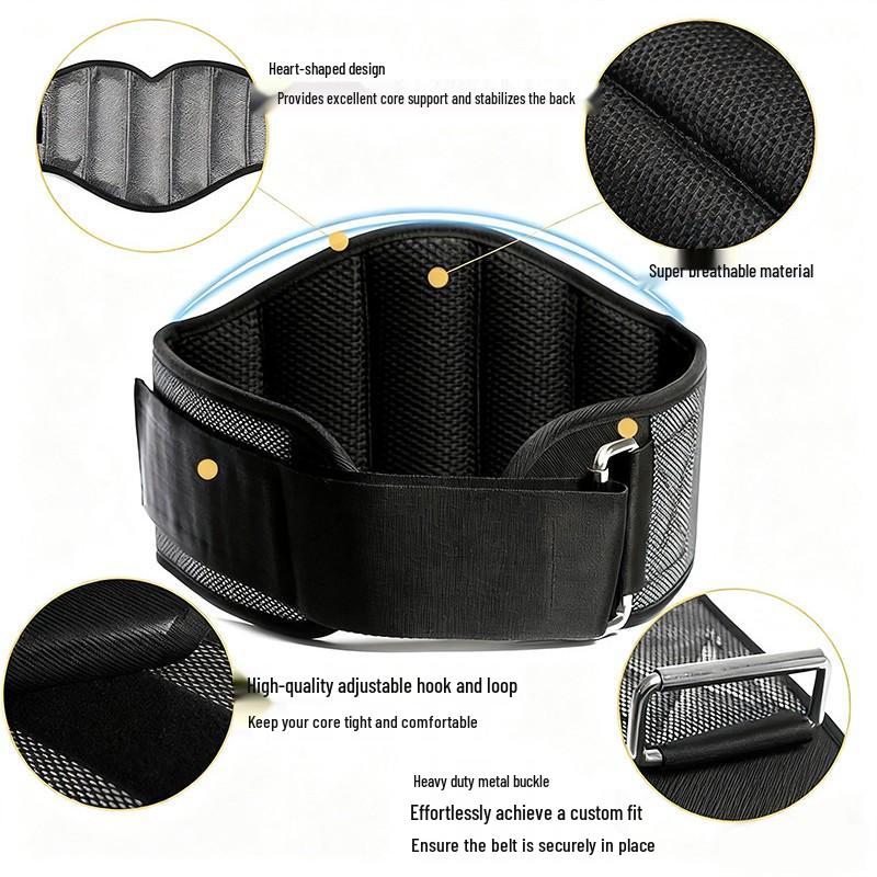 Professional Weightlifting Belt for Men & Women - Comfortable Waist & Back Support for Squats, Deadlifts, and Powerlifting Training