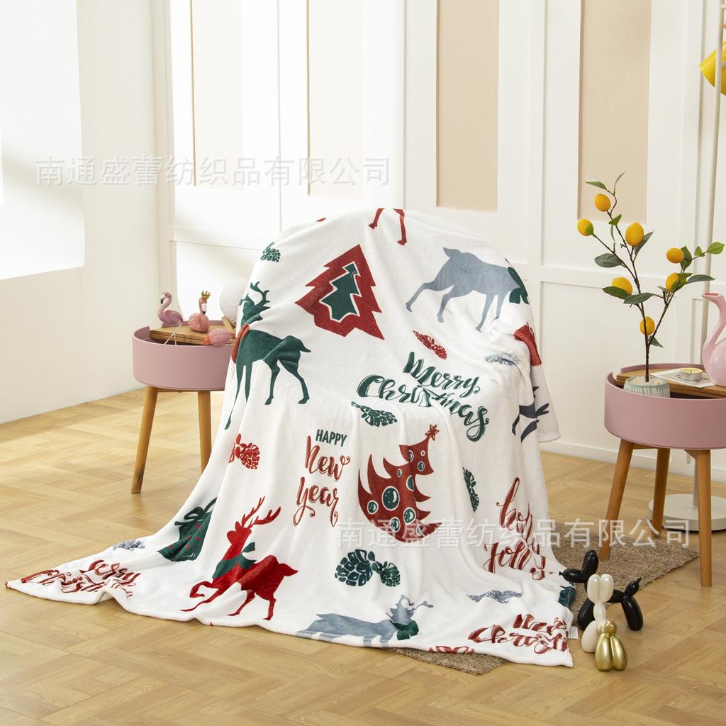 3D Digital Printing Flannel Blanket Sofa Blanket Blanket Single Layer Thickening