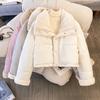 Lapel Double-sided Wear Lamb Wool Down Cotton-padded Jacket Women's Autumn and Winter Small Thickened Cotton-padded Jacket Jacket