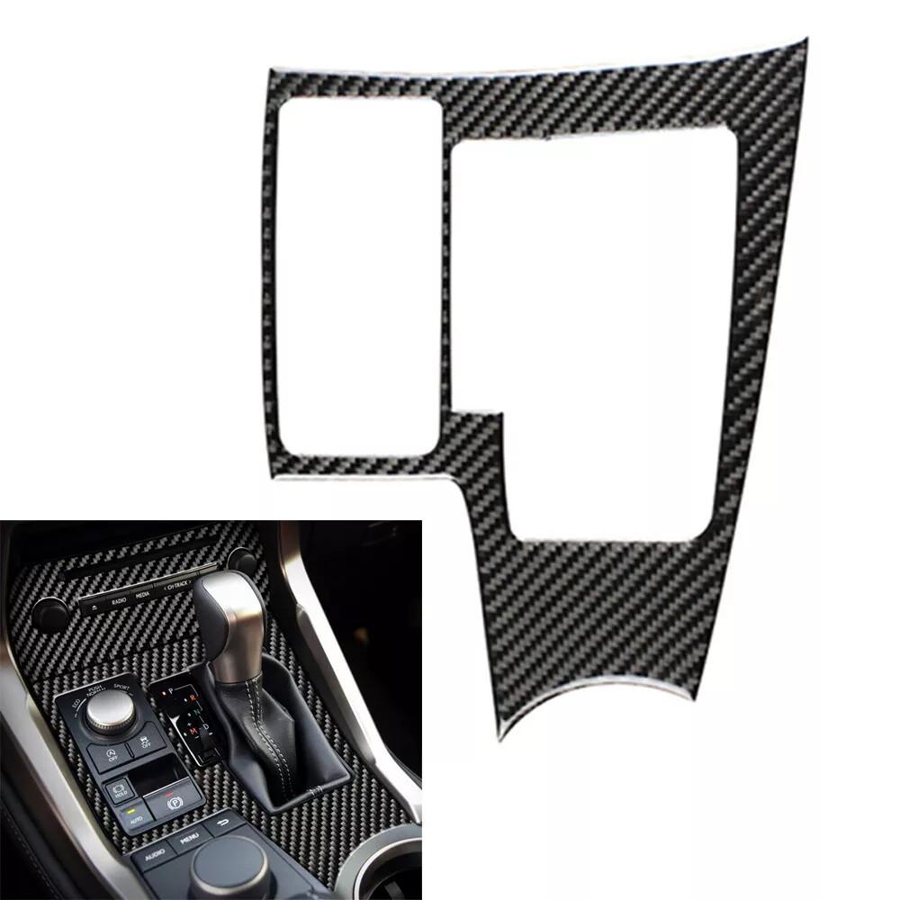 Real Carbon Fiber Gear Shift Panel Cover For Lexus NX200 NX200t NX300h 2014-