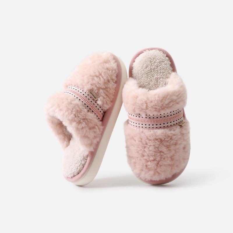 

MAO MAO Shoes New Indoor Warm, Fleece and Thickened Cotton Slippers Fits 35-36