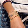 Youthway Luxury Geometric Zircon Bracelet For Women Delicate 18K Gold PVD Plated Stainless Steel Bracelet Fashion Jewelry Gift