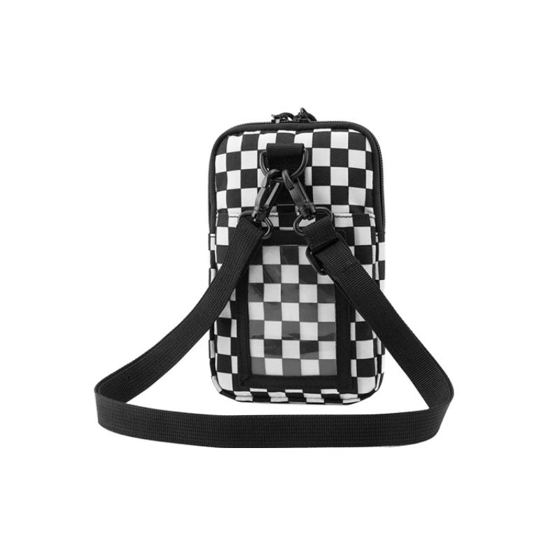 Vans Polyester Shoulder Bag, Crossbody Bag Unisex Black White Vans VN0A5I1N56M