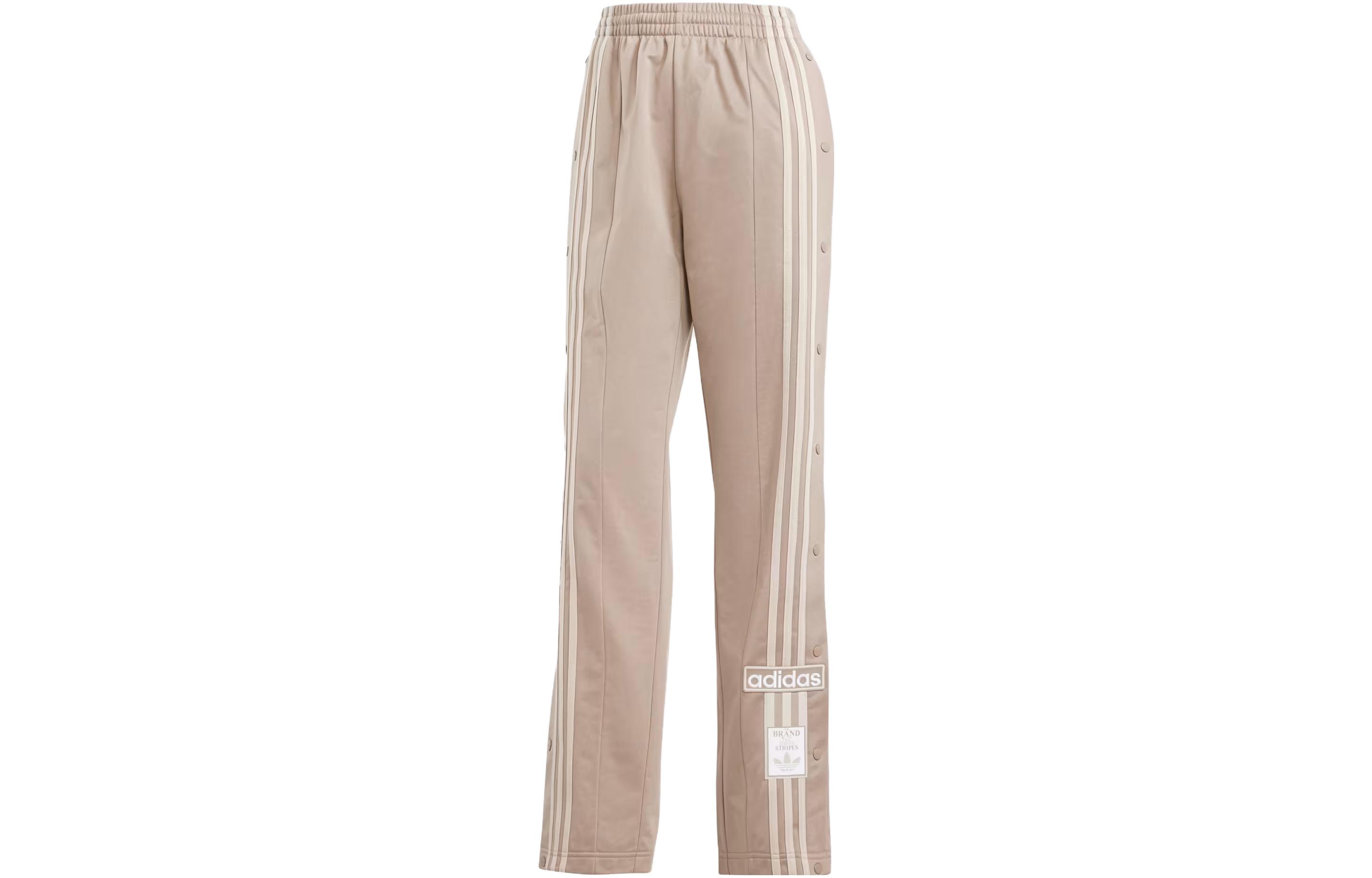 Adidas Originals ADIBREAK Knitted Sweatpants Women s Light Umber Moderate Straight Fit Pants IS5251 L