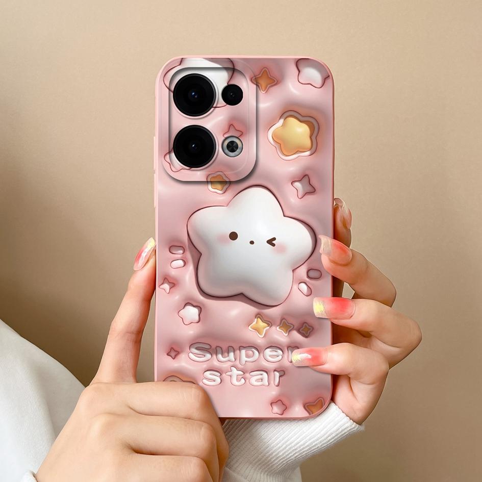 Pentru Oppo Reno13 Pro 12F Realme C75 Realme 14 Pro Plus F27 A3 NFC A40 A40m A60 Huse Drăguț Panda Broască Silicon Lichid Moale Anti-Alunecare Husă Pentru Oppo Carcasă