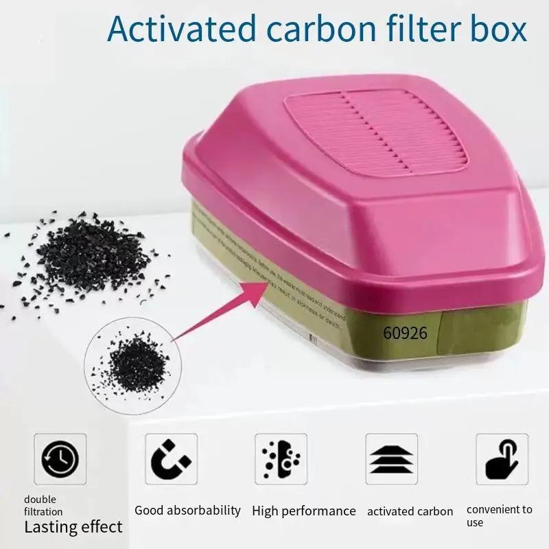 60926, 60923, 60921 - Multi-Gas/Vapor Cartridge/Filter with P100 Protection for Organic Vapors Gas Mask Filter Box Accessories