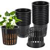 10PCS Garden Net Pots Hydroponic Cups Garden Slotted Plastic Mesh Net Cups Plant Nursery Net Pots Hydroponics Slotted Flowerpot