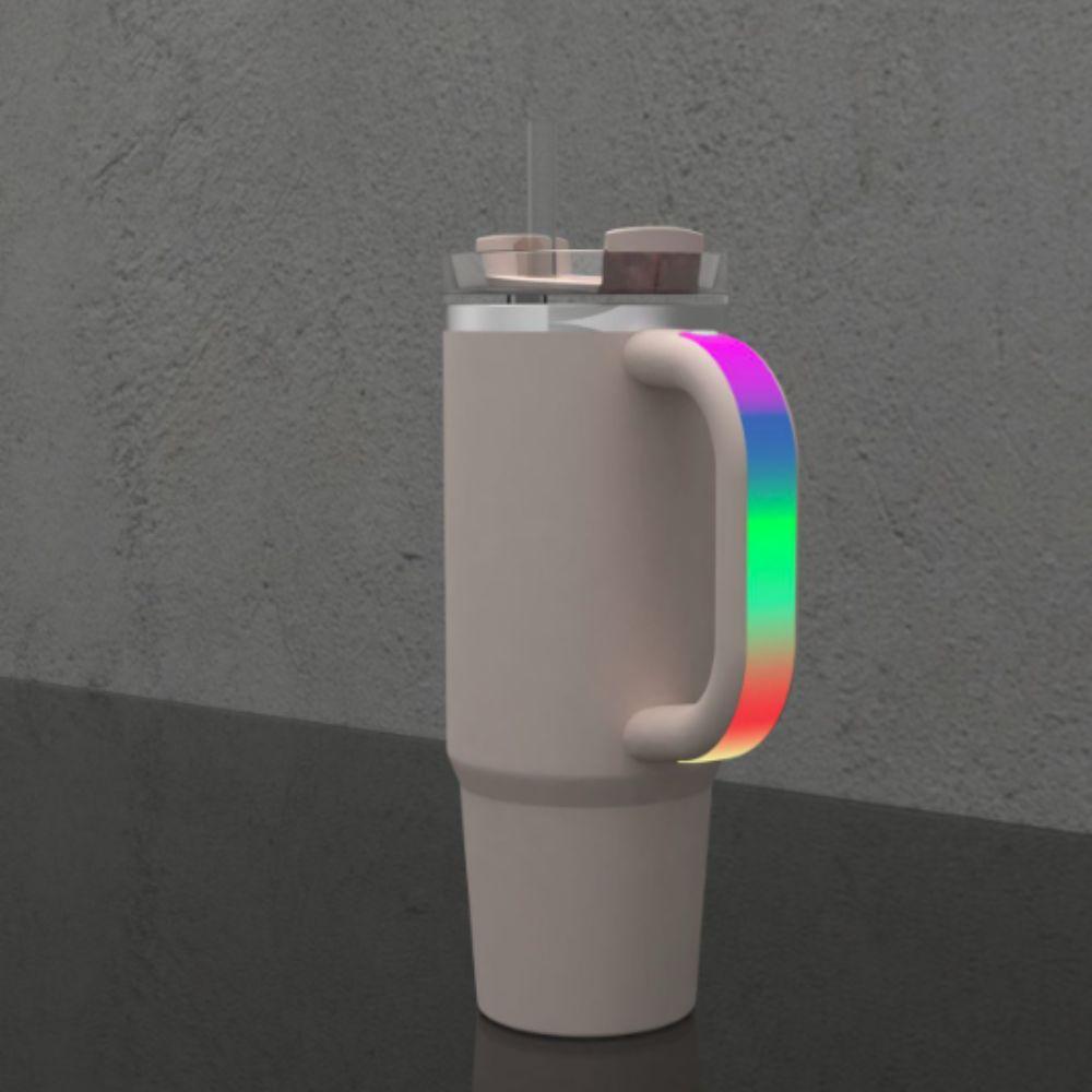 Waterproof LED Light-Up Bottle Handle Reusable Thermal Cup Replacement Handles  Party
