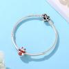 Original 925 Sterling Copper Charms Maneki Neko Lucky Fortune Cat Beads Pave CZ Fit Brand Bracelets Necklaces Women Zircon