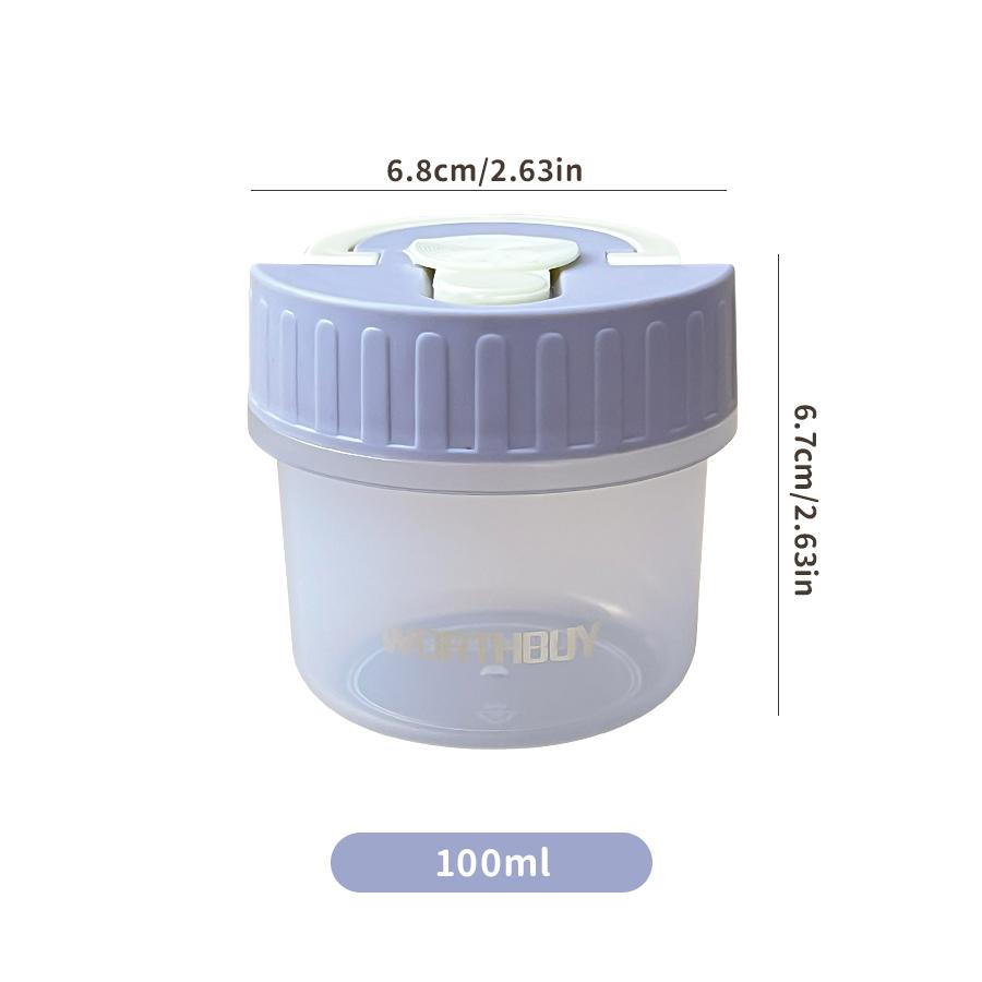 100ml Small Food Storage Box Moisture-Proof Dried Fruit Snack Sealed Jar Reusable Fridge Fruit Fresh Keeping Box Food Container