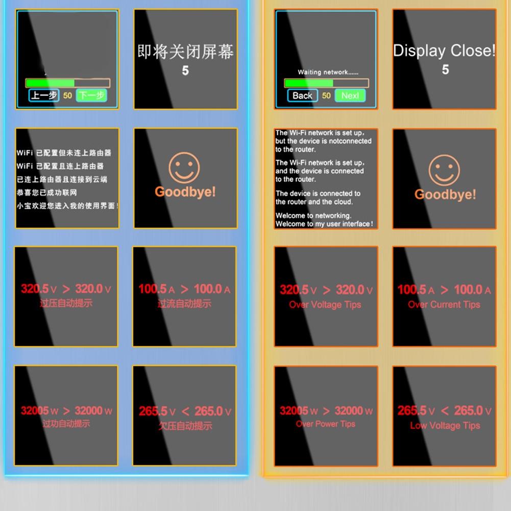 100A WIFI Rail Meter Leakage Protection Switch DIN Rail Installation