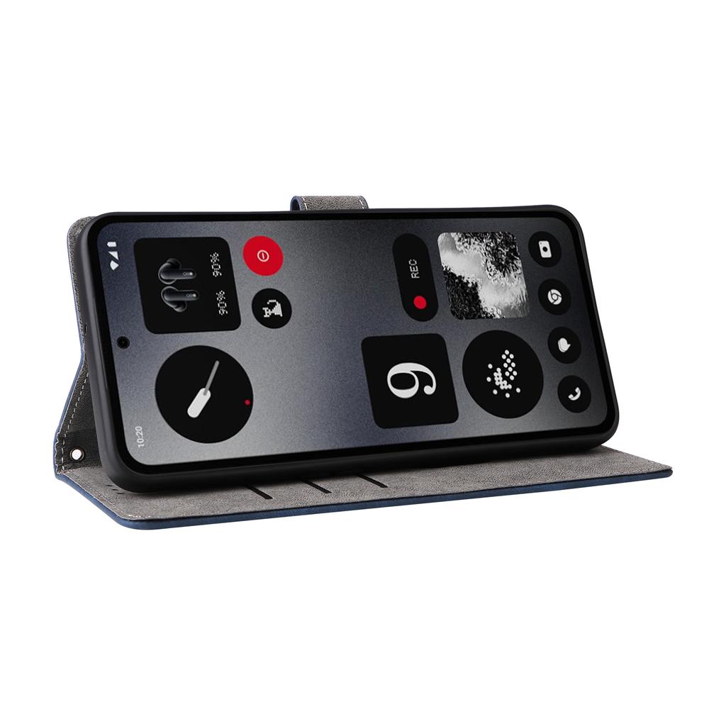 Dla Nothing CMF Phone 1 Skórzane Etui Portfel Blokujący RFID Pokrowiec na Telefon