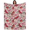 Super Soft Funny Butterfly Throw Blanket Cozy Fleece Fuzzy Plush Flannel Blanket for Travel Camping Living Room Sofa Decor Gift