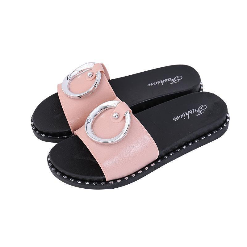 Luxurious Summer Outdoor Sandals Sexy Women Beach Flat Sandal Shoes In Classic Style
