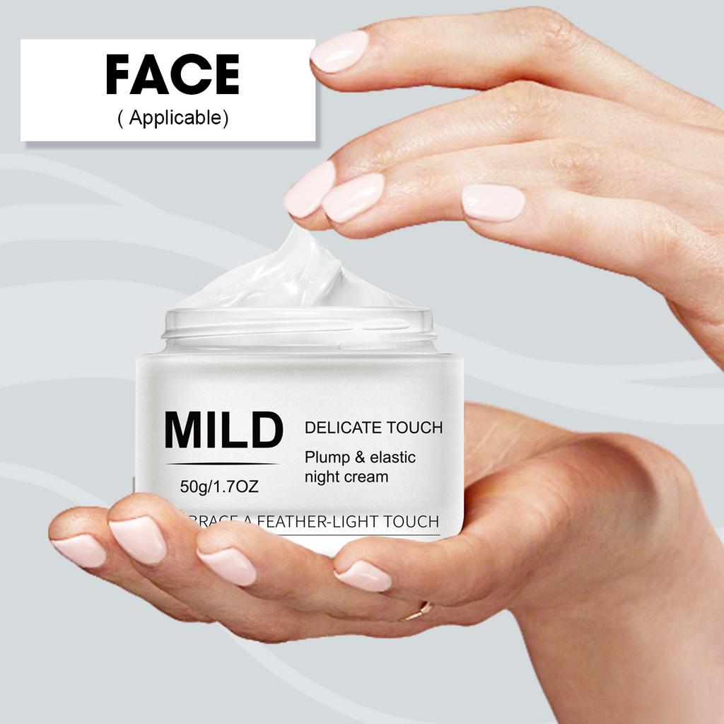 Plumping and Firming Night Cream Deep Moisturizer Anti-Wrinkle Essence Cream 50G Long-lasting 48H Hydration for Sagging Skin All Types