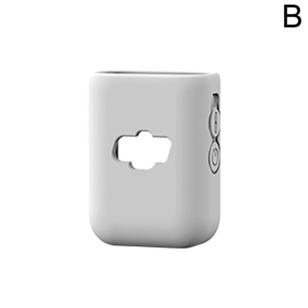 

Для DJI Mic 2 Силиконовый защитный чехол Защитная крышка зарядного кейса Беспроводной микрофон Защитный чехол от царапин белый