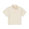 SNOWPEAK Silky Women's Half-zip Short-sleeve T-shirt Pastel Yellow (S25MWFZT05)