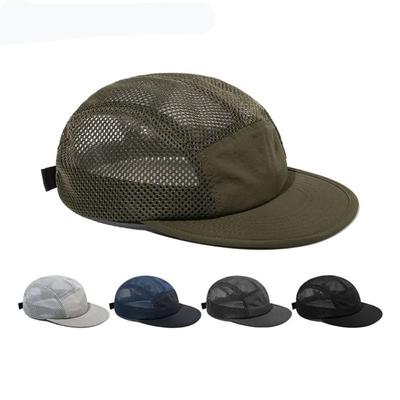 Atmungsaktive Sommer-Schnelltrocknungskappe Outdoor-Mesh-Kappen Neue 5-Panel-Baseballmützen