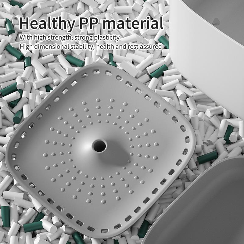 Automatischer Wasserspender für Katzen und Hunde, bewegliches Wasser mit Filterelement, stummgeschaltetes PP-Material