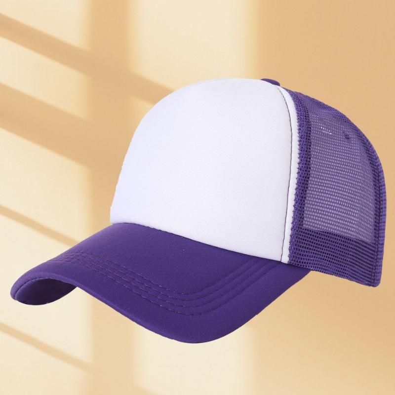 Sponge mesh cap embroidered baseball cap summer shading sun protection breathable