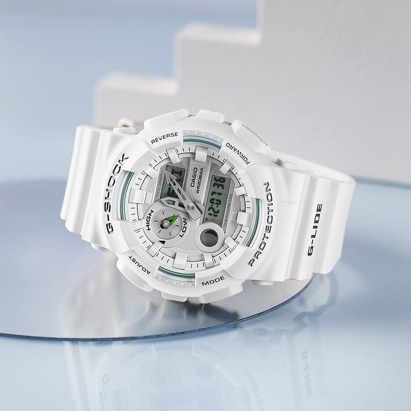 CASIO Unisex Pair Table Series White Watch GAX-100A-7A&BA-110TM-7A