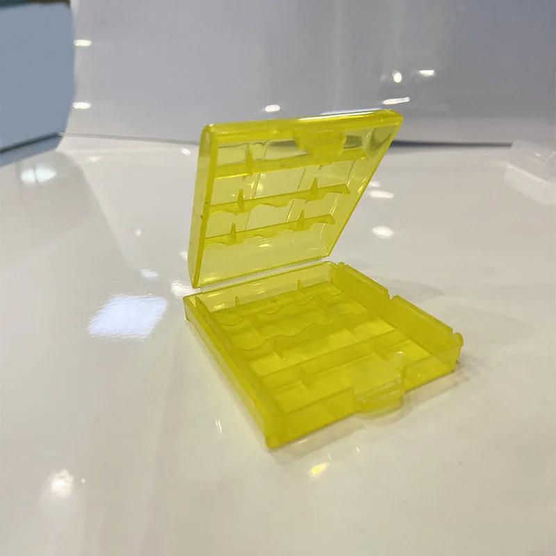 5 unidades Caixa de Armazenamento de Bateria de Plástico Transparente Adequada para Bateria AA/AAA Economia de Energia Suporte Recipiente de Bateria