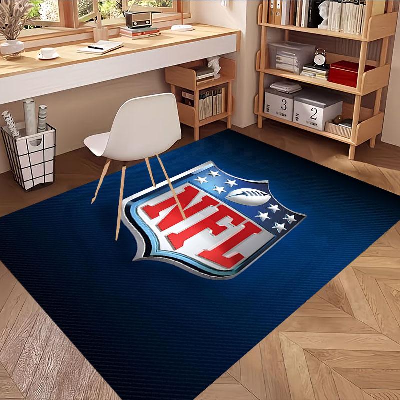 Χαλί με Εκτύπωση NFL, Πλενόμενο Χαλί Δαπέδου, Για Είσοδο, Φοιτητική Εστία, Πλυντήριο, Γραφείο, Μελέτη, Διακόσμηση Σπιτιού, Δώρο Γενεθλίων Χριστουγέννων