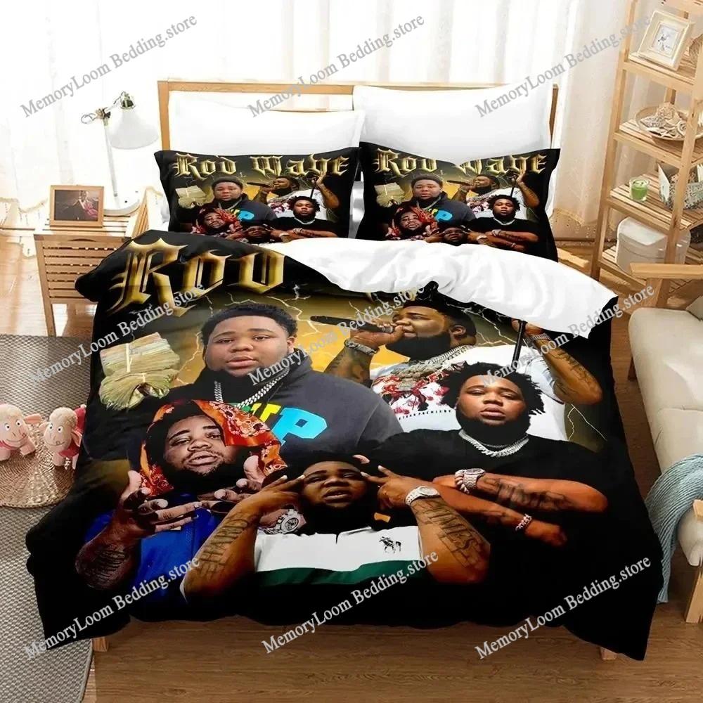 Rod Wave Rapper Bedding Set Duvet Cover 3d Bedding Fashion Design Decoration King Duvet Cover Set Double Bed Set Bedding Sets