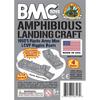 BMC Classic Marx Landing Craft 4pc Grey Plastic Army Men Boat Vehicles