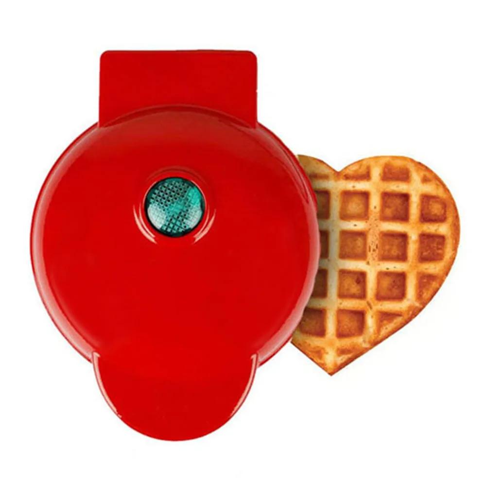 Love Breakfast Machine Waffle Maker 1PC Heart Shape Donut Waffle Mini Home Baking Machine Portable Kitchen Appliances