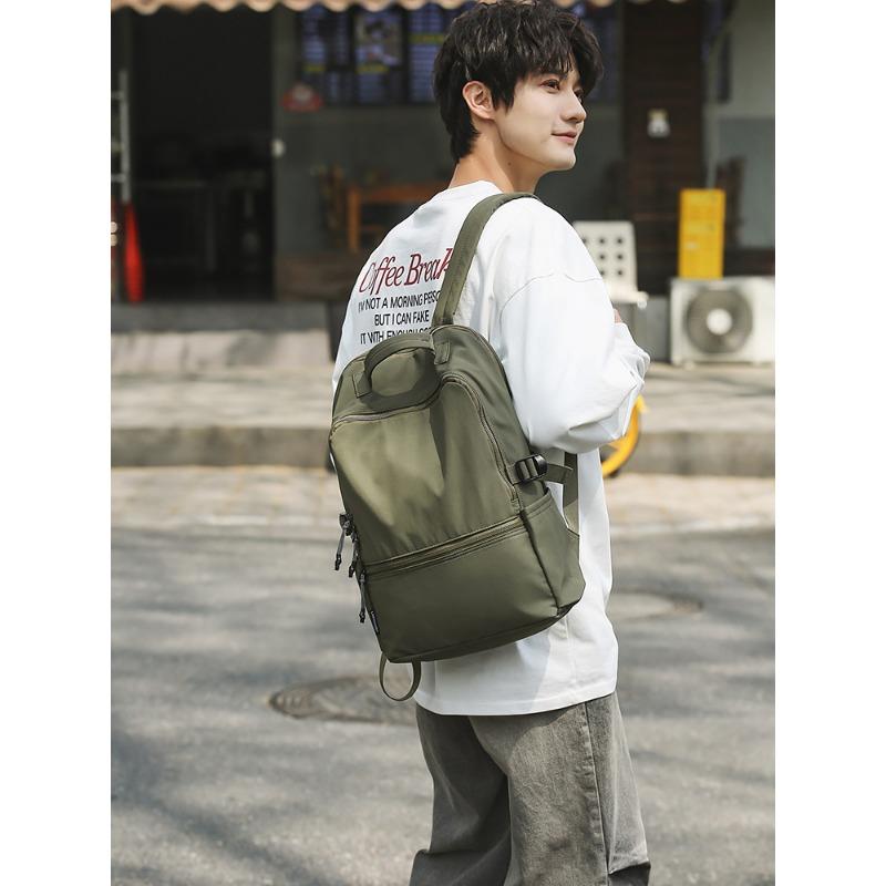 

Повседневная компьютерная сумка Новая модная студенческая школьная сумка Пара дорожная сумка большой вместимости для отдыха армия зеленый