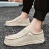 Men's Trendy Solid Slip On Loafer Shoes, Comfy Non Slip Casual Breathable Sneakers For Men's Outdoor Activities
