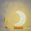 Lampada da Tavolo Decorativa Luce Notturna da Comodino Lampade da Tavolo Romantiche Ornamenti Innovativi per Camera da Letto Stile Luna