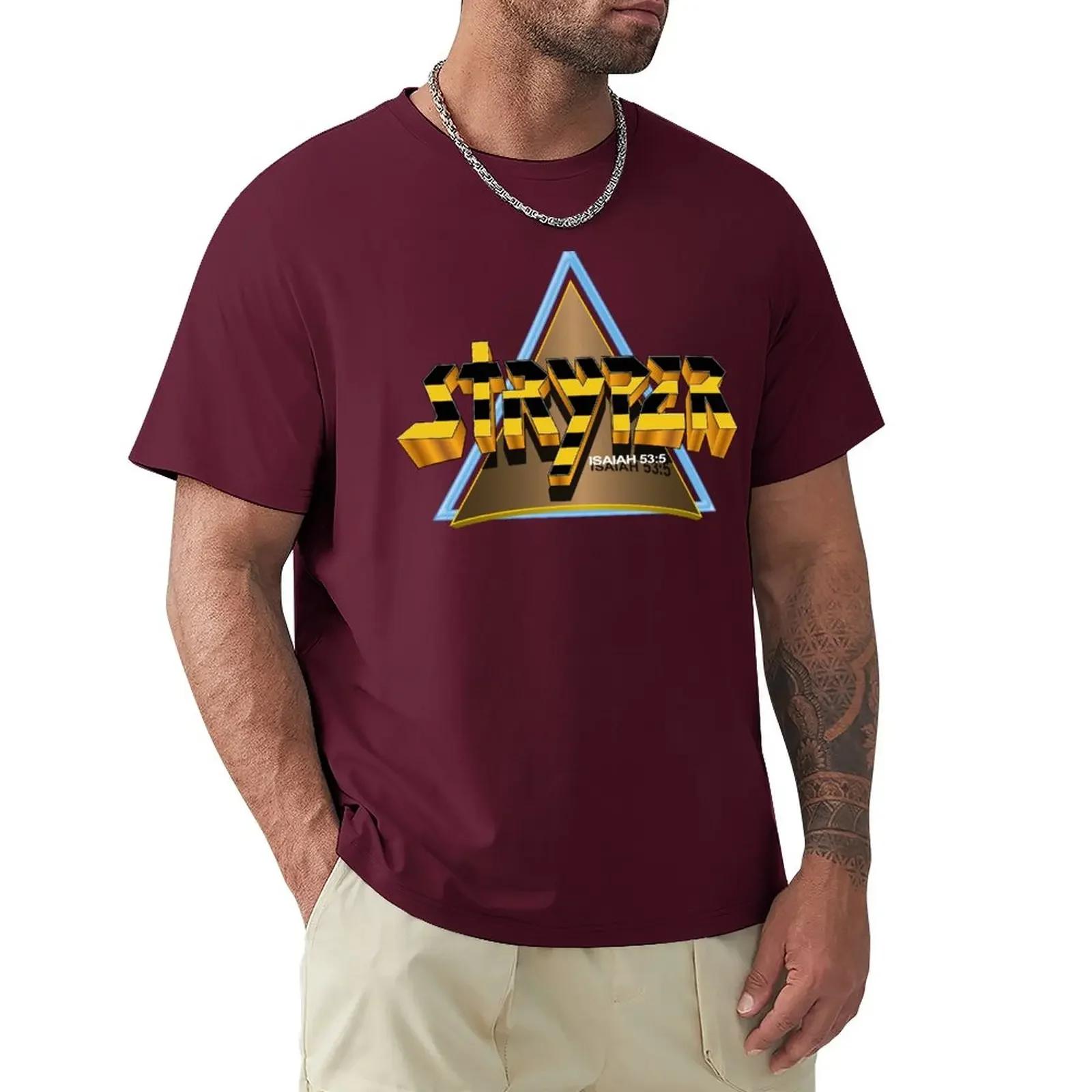 Stryper Logo w Triangle TShirt plain tshirt sweat shirts tops Mens cotton tshirt S