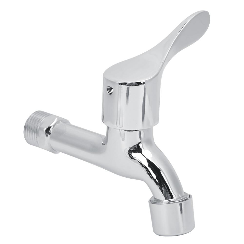 Single Cold Faucet, G0.5in Zinc Alloy Household Faucet Washing Machine Water Tap for Home Garden Sink Bathroom Kitchen Yacht Boat Bar Outdoo