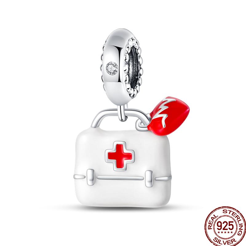 Copper Shiny Zirconia Professional Dental Graduation Gift Bead Pendant For Pan Original Bracelet Diy Jewelry